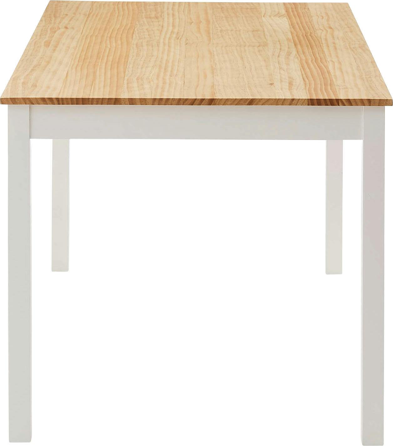 Room Essence ダイニングテーブル W135×D80×H72 ホワイト 組立式