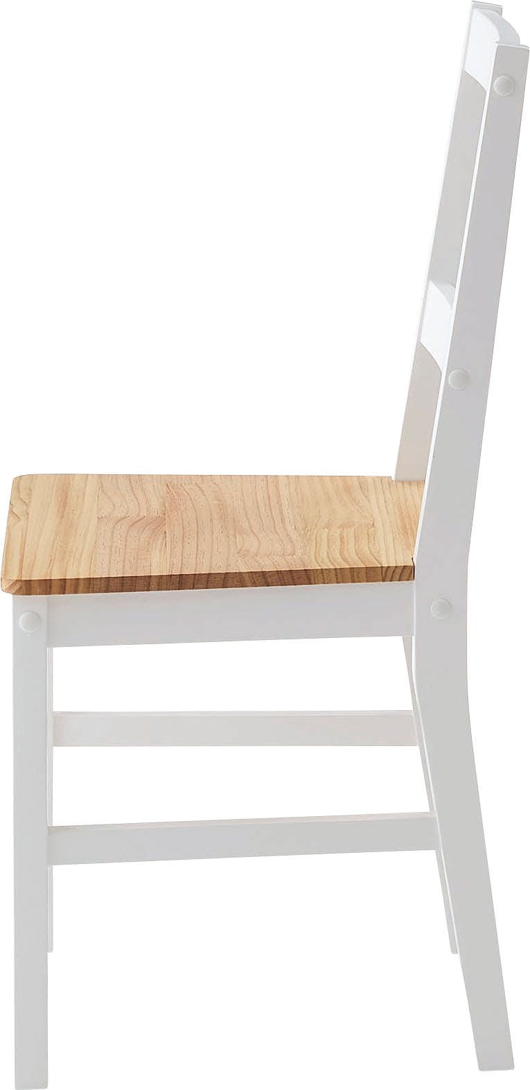 Room Essence ダイニングチェア W42×D47×H90×SH45 ホワイト 組立式