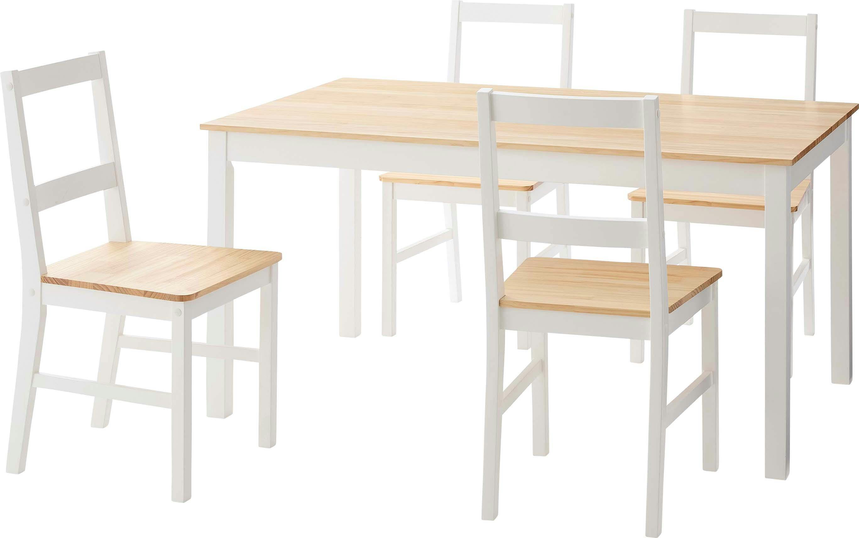 Room Essence ダイニングチェア W42×D47×H90×SH45 ホワイト 組立式