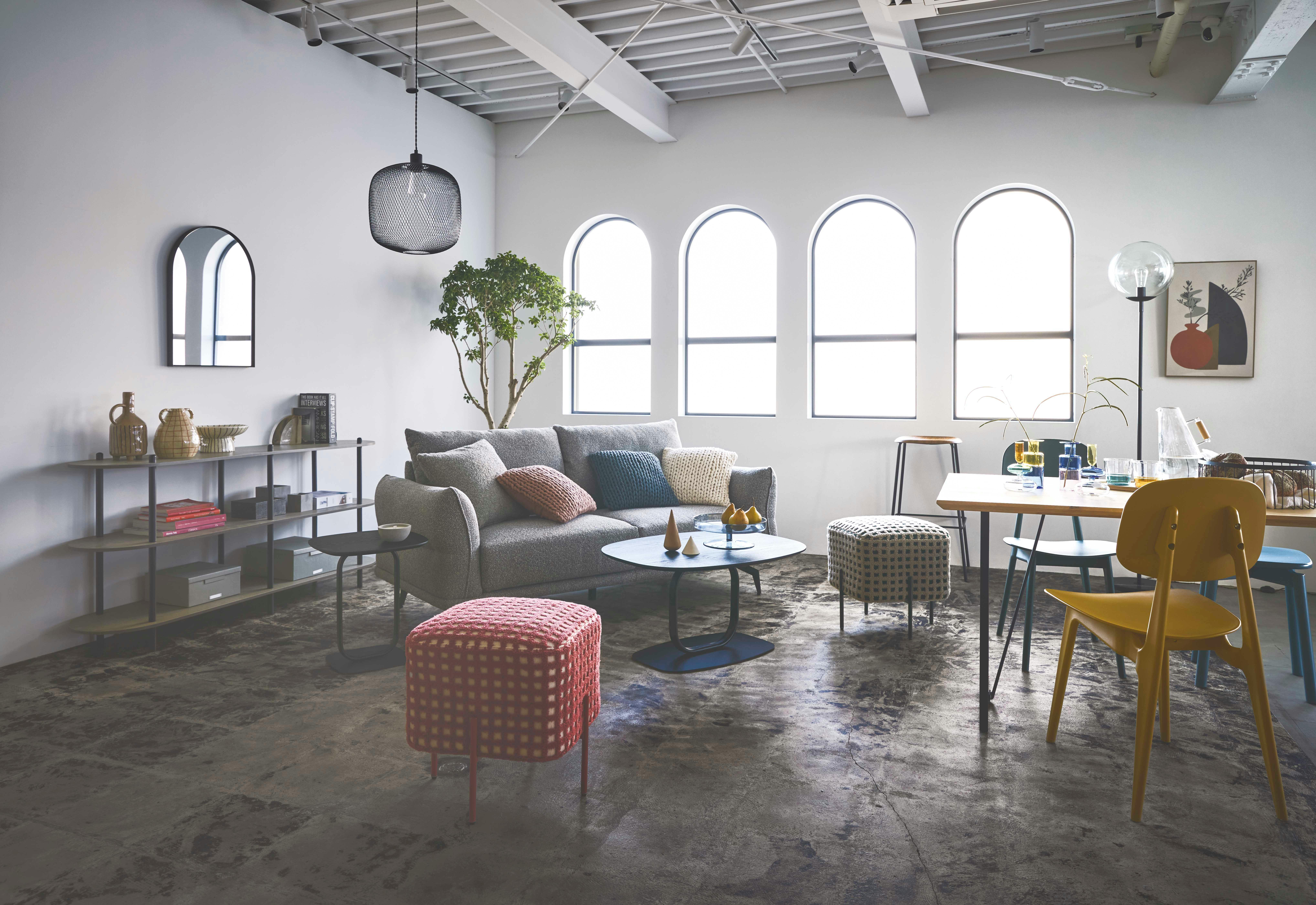 Room Essence サイドテーブル W40×D40×H45 ブラック 組立式 机 ナイト