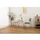 Room Essence チェア W46×D48×H79×SH44.5 ダークグレー 完成品 ダイニング おしゃれ 椅子 イス いす シンプル ラタン調 ファブリック 布地 スチール 背もたれ アームレス アジアン シンプル TOE-135DGY【別送品】