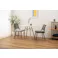 Room Essence チェア W49×D57×H78×SH46 ダークグレー 完成品 ダイニング おしゃれ 椅子 イス いす シンプル ラタン調 ファブリック 布地 スチール 背もたれ アームレス アジアン シンプル TOE-136DGY【別送品】