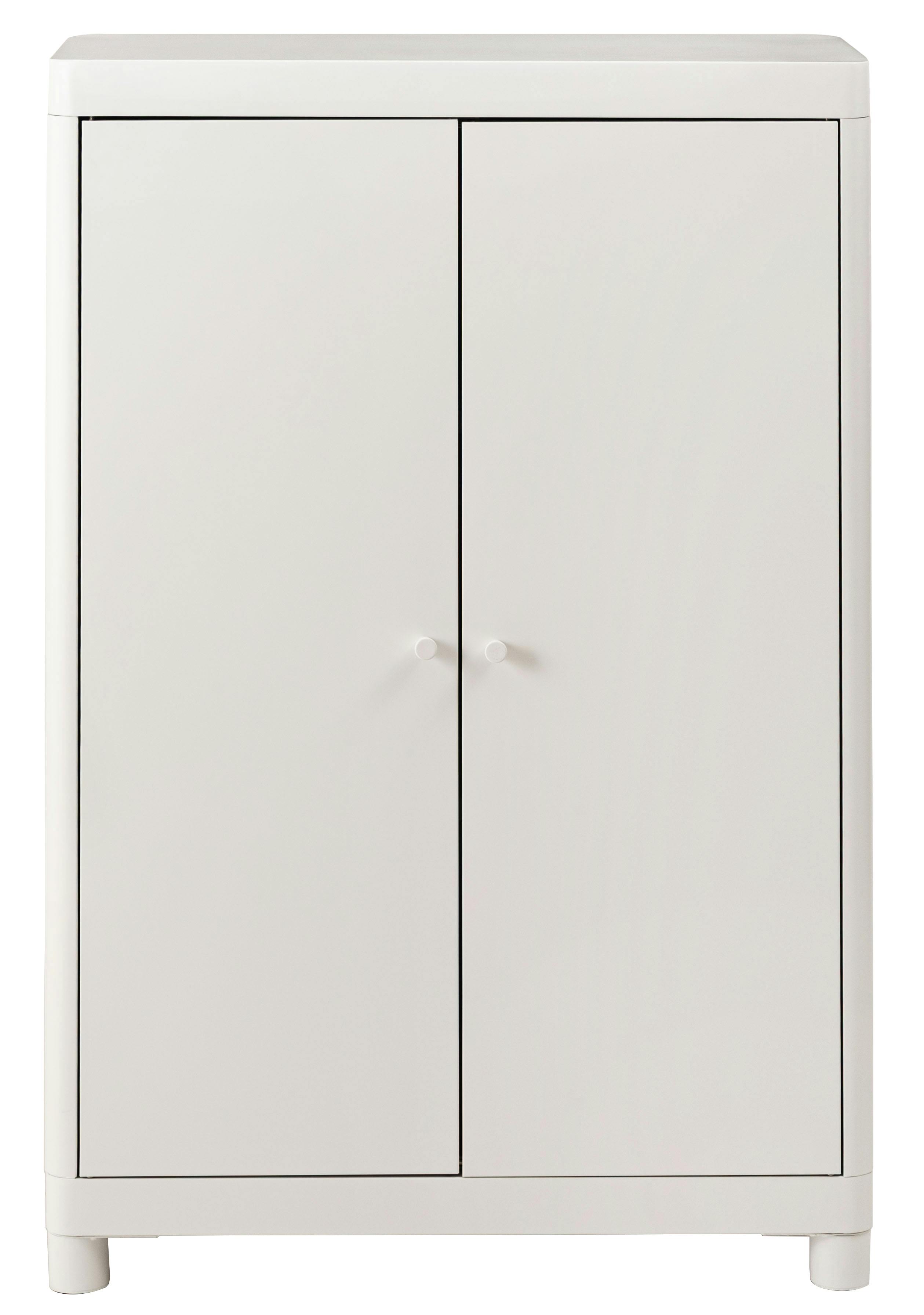 Room Essence チェスト W75×D33×H110.5 ホワイト 組立式 スチール