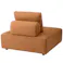 Room Essence ソファ W112×D112×H83×SH41 キャメル ねじこみ式 フリーダム 1人掛け 背もたれ独立 クロスレザー 北欧 おしゃれ クッション付き -ベッド 全方向 VS-57CA【別送品】