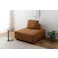 Room Essence ソファ W112×D112×H83×SH41 キャメル ねじこみ式 フリーダム 1人掛け 背もたれ独立 クロスレザー 北欧 おしゃれ クッション付き -ベッド 全方向 VS-57CA【別送品】