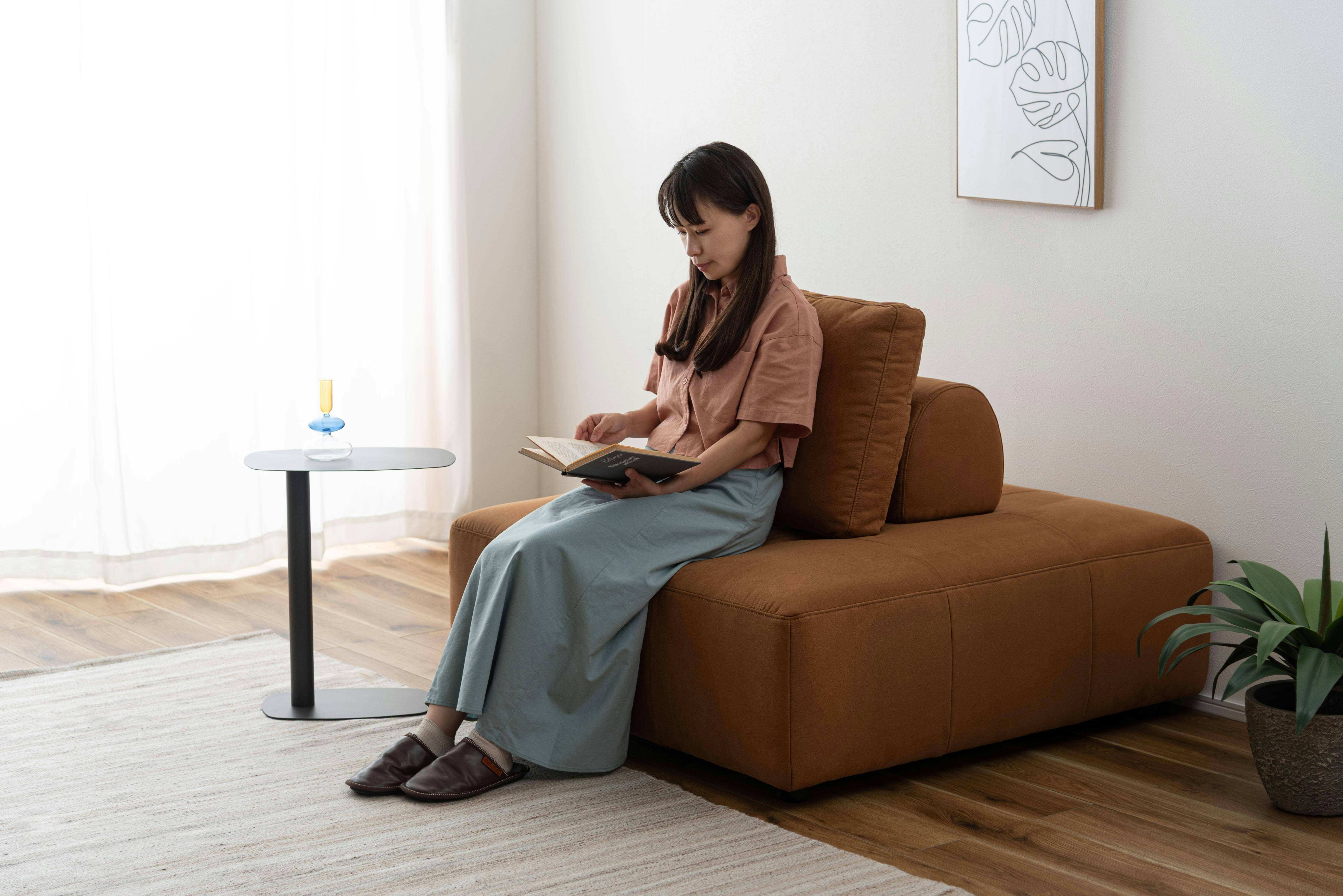 Room Essence ソファ W112×D112×H83×SH41 キャメル ねじこみ式