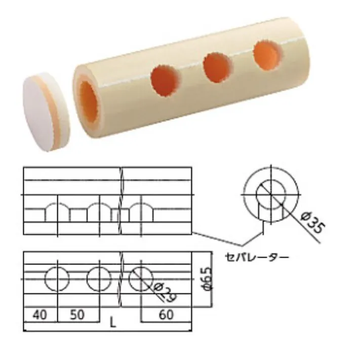 KVK 保温材 連鋳ヘッダー用 6 GDH-6【別送品】