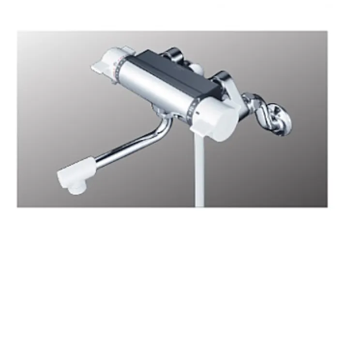 KVK (寒) 取替用サーモスタット式シャワー(240mmパイプ付) KF800WUR2【別送品】