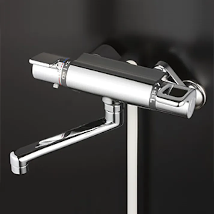 KVK (寒) サーモスタット式シャワー(240mmパイプ付) KF880WTR2【別送品】