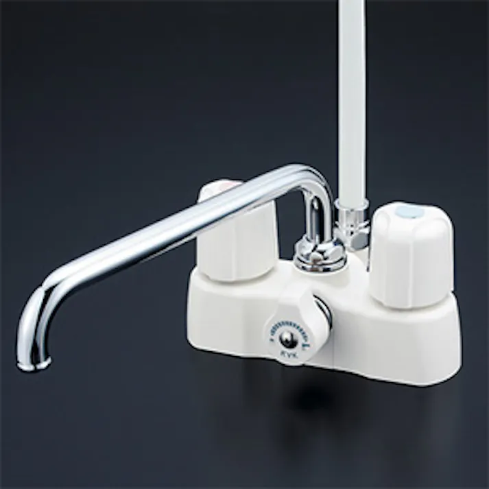KVK (寒) デッキ形2ハンドルシャワー KF2008Z【別送品】