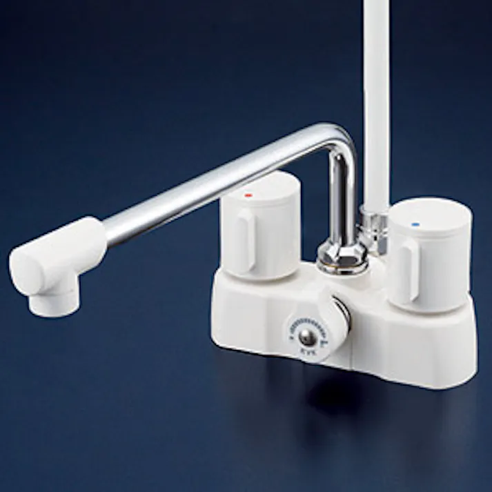 KVK (寒) デッキ形2ハンドルシャワー KF2008ZG3【別送品】