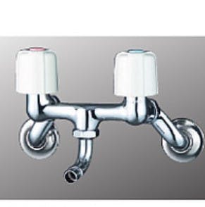 KVK (寒) 2ハントﾞル混合栓(ワンタッチノスﾞル付) KM33N3WB【別送品】