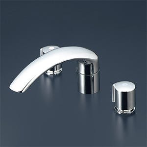 KVK 2ハントﾞル混合栓(ナット接続) KM70CU【別送品】