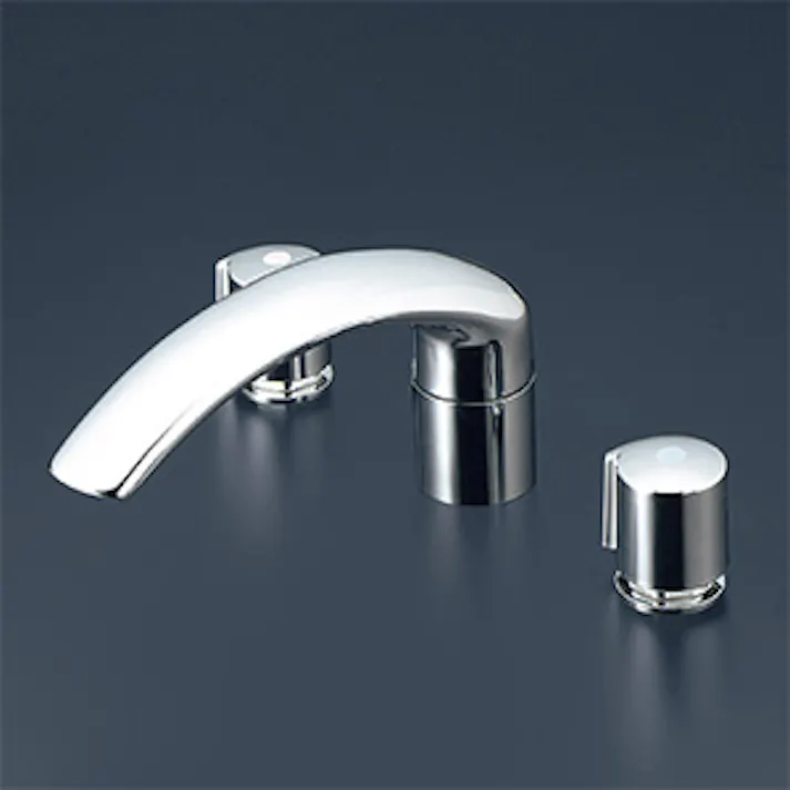 KVK 2ハンドル混合栓(ナット接続) KM70CU【別送品】