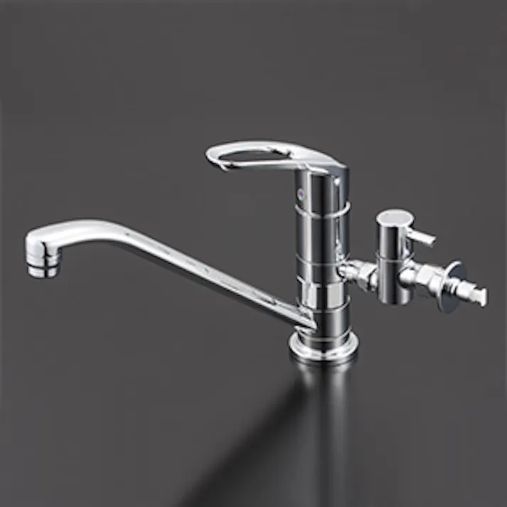 KVK 取付穴兼用型・シングル混合栓 KM5011UTTU【別送品】