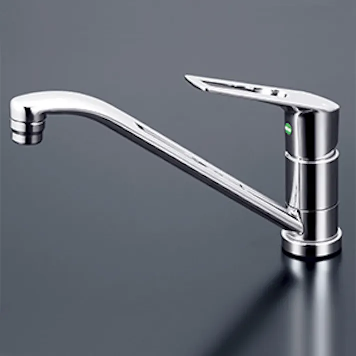 KVK (寒) シングル混合栓(eレバー)200mmパイプ付 KM5011ZTR2EC【別送品】