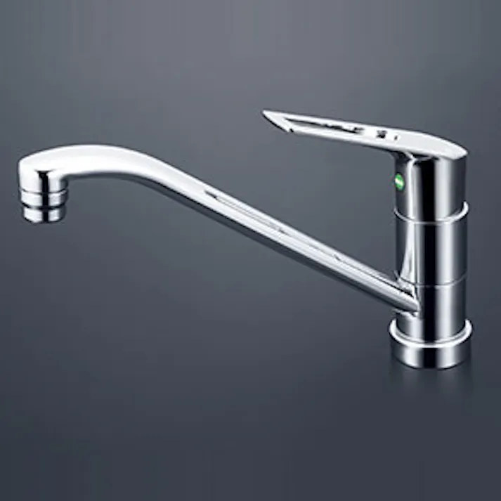 KVK (寒) シングル混合栓・吐水口回転規制120°(eレバー) KM5011ZTV12EC【別送品】