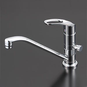 KVK (寒) 取付穴兼用型・シンクﾞル混合栓 KM5011ZUTTN【別送品】