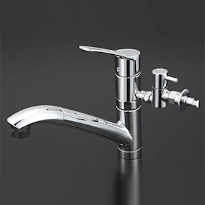 KVK シングルシャワー付混合栓(分岐止水栓付) KM5031TTU【別送品】