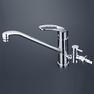 KVK (寒) シンクﾞル混合栓(回転分岐止水栓付) KM5041ZCTTU【別送品】