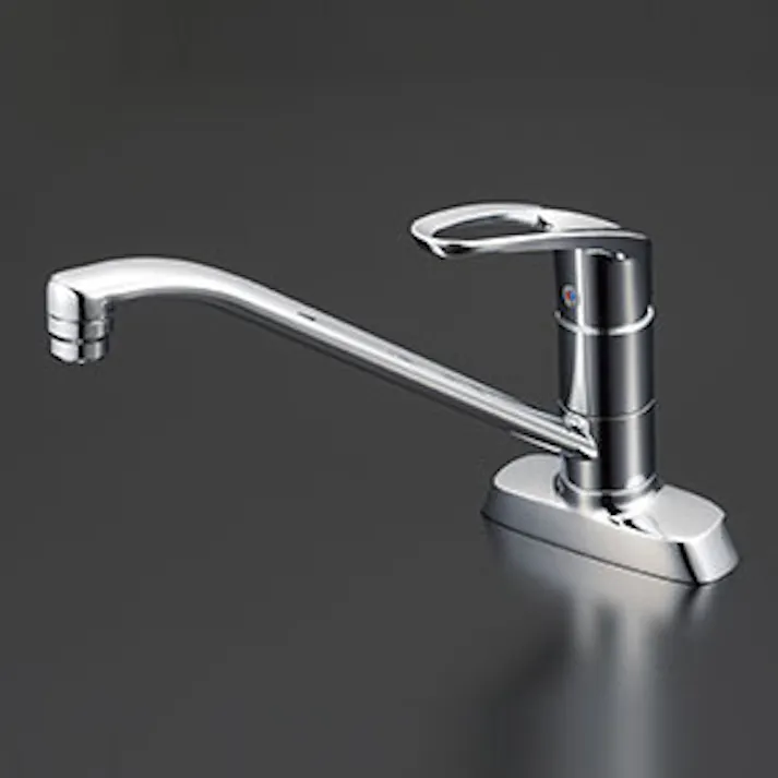 KVK (寒) シングル混合栓 吐水口回転規制80° KM5081ZTV8【別送品】