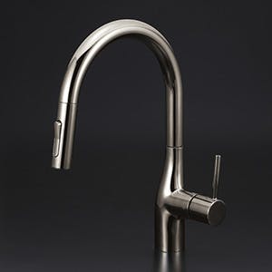 KVK シンクﾞルシャワー付混合栓(eレハﾞー)タﾞークフﾞラックめっき KM6061ECBN【別送品】