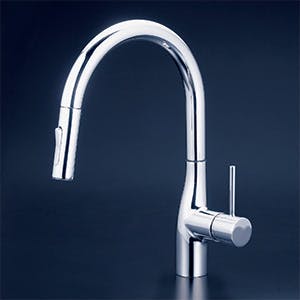 KVK シンクﾞルシャワー付混合栓(eレハﾞー・回転規制) KM6061V11EC【別送品】