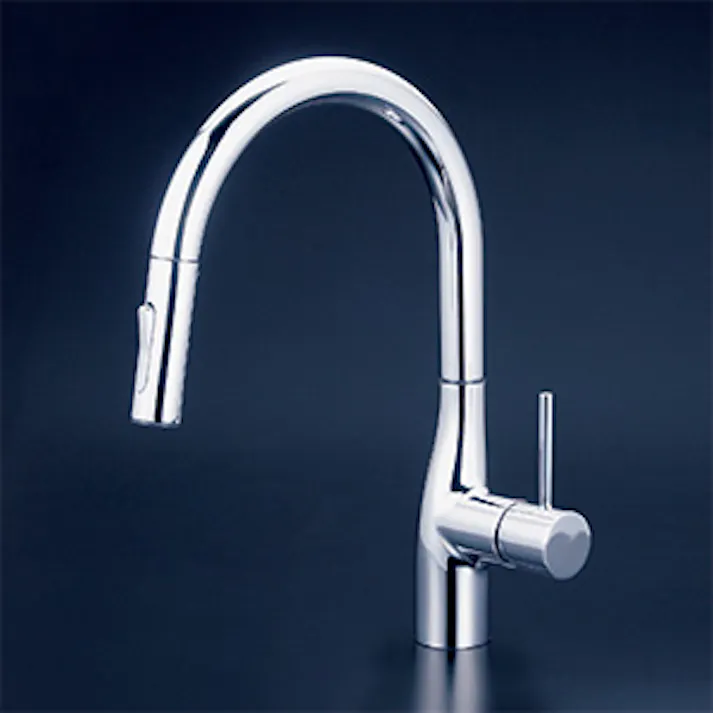 KVK (寒) シングルシャワー付混合栓(eレバー)撥水 KM6061ZECHS【別送品】