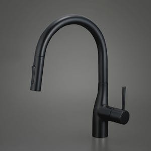 KVK (寒) シンクﾞルシャワー付混合栓(eレハﾞー・回転規制)マットフﾞラック KM6061ZVECM5【別送品】