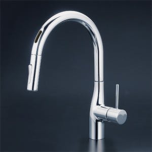 KVK シンクﾞルシャワー付混合栓(センサー付) (eレハﾞー)撥水 KM6071ECHS【別送品】