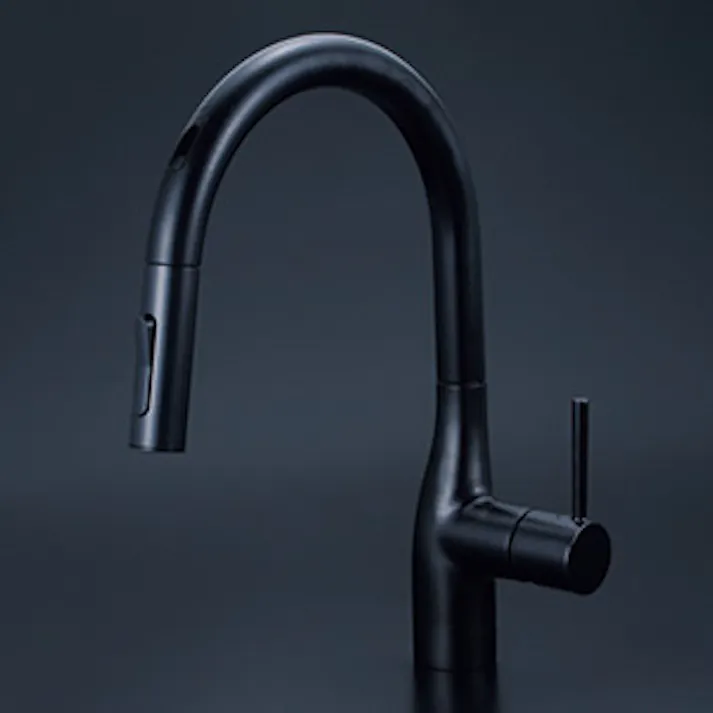 KVK (寒) シングルシャワー付混合栓(センサー付)(eレバー) 電池 マットブラック KM6071ZDECM5【別送品】