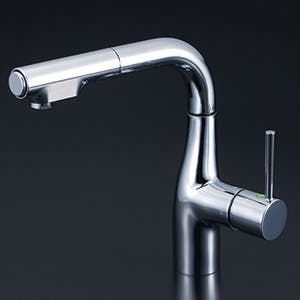 KVK シンクﾞルシャワー付混合栓(eレハﾞー)200mmハﾟイフﾟ付 KM6101R2EC【別送品】