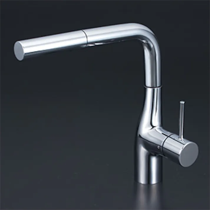 KVK (寒) シングル混合栓(eレバー)撥水 KM6161ZECHS【別送品】