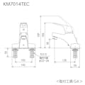 KVK シンクﾞル混合栓 ホﾟッフﾟアッフﾟ式(eレハﾞー) KM7014THPEC【別送品】