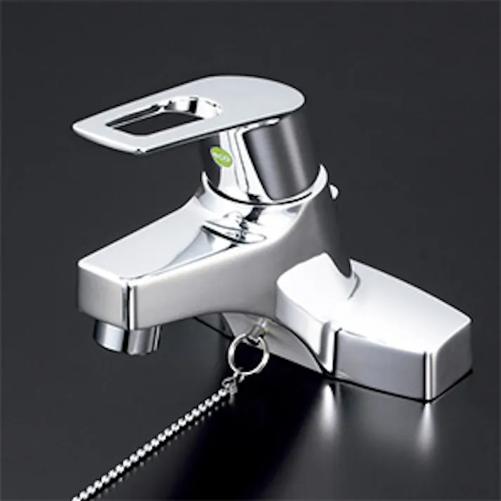 KVK (寒) シングル混合栓(eレバー) ゴム栓付 KM7014ZTEC【別送品】