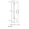 KVK ステンレス製水栓柱 角 H=1200mm KS1404-120【別送品】