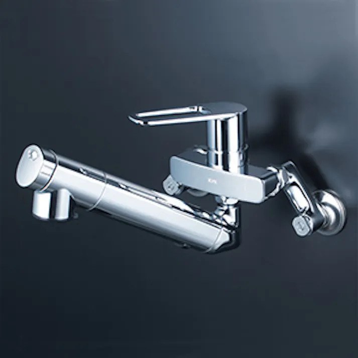 KVK (寒) 浄水器内蔵シングル混合栓(210mmパイプ付)eレバー MSK110KZEJST2【別送品】