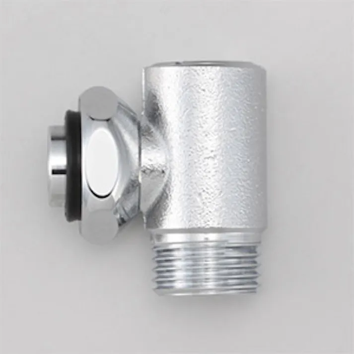 KVK 流量調節付シャワーエルボ 袋ナット接続タイプ Z416660【別送品】