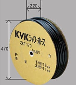 KVK シャワーホース黒50m ZKF170S-50【別送品】