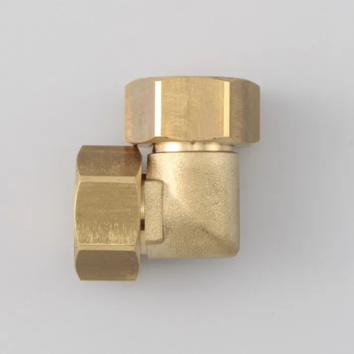 KVK 両ナットエルボ(短) メッキなし ZS507【別送品】