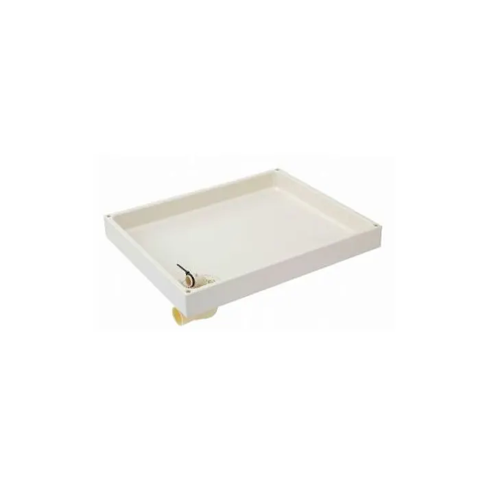 ミヤコ 洗濯機パン本体 スーパーホワイト左 寸法640mm×800mm×85mm MB8064L-SW 4543321114903