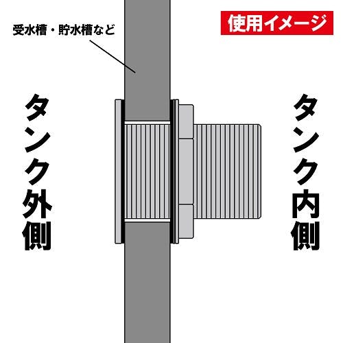 ミヤコ ロングタンク取出し金具 寸法20mm M65TLP-20