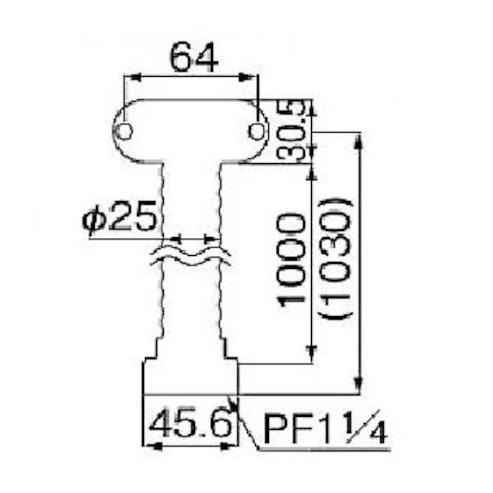 ミヤコ オーバーフロー用ホース 寸法OF-S 25×1M M25AF25x1M 4909730402602