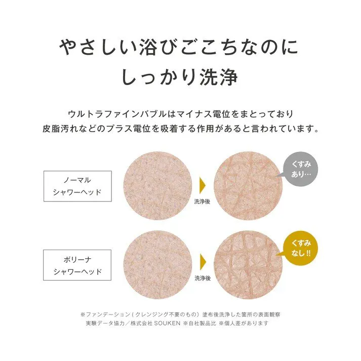 田中金属製作所 ボリーナ ウルトラファインバブル シャワーヘッド ワイド TK-7007 4560207380443