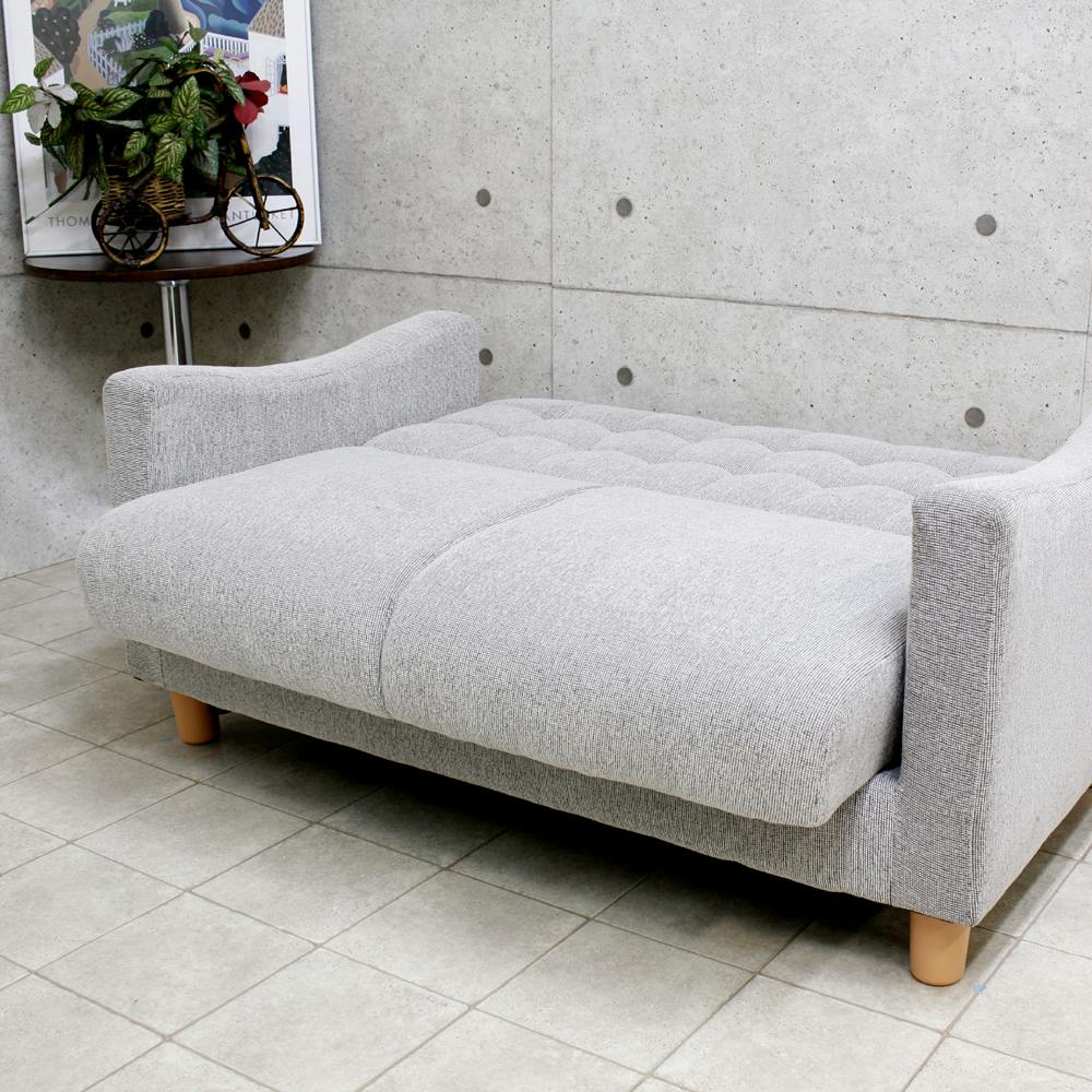 後藤家具物産 座面収納庫付きローリングギア3人掛けソファー