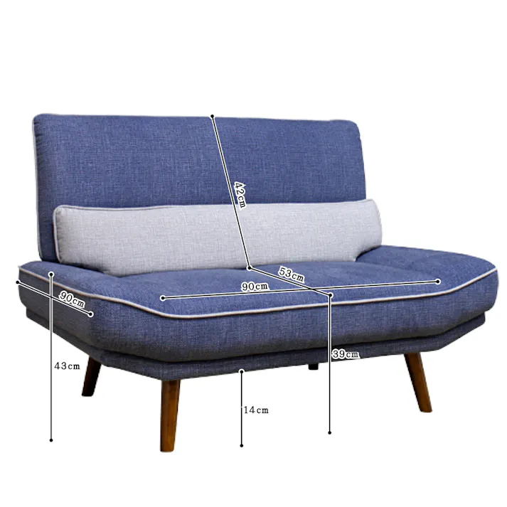 後藤家具物産 引っかき傷に強い2人掛けソファー ロンド/グリーン色 Size:130×80×86 軒先渡し 4571501390182 【別送品】