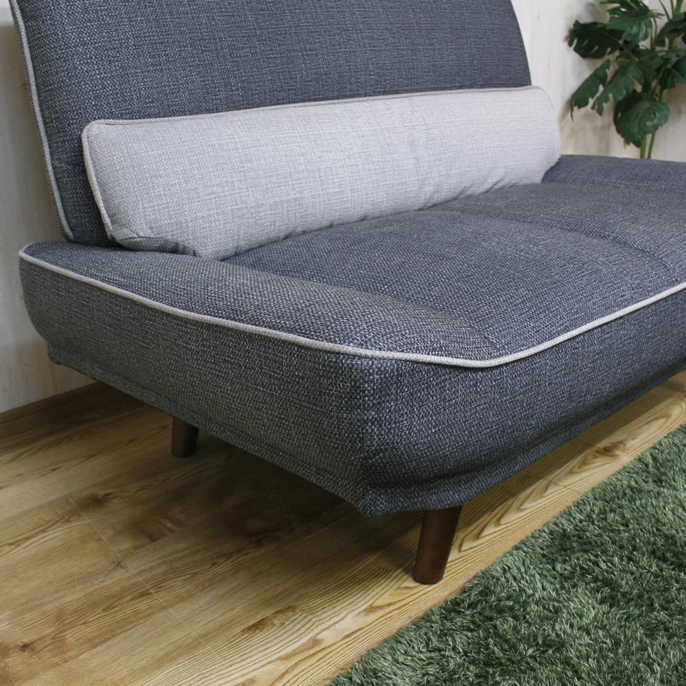 後藤家具物産 引っかき傷に強い2人掛けソファー ロンド/グレー色 Size