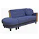 後藤家具物産 座面下には大容量の収納庫付コンパクトカウチソファー サリーDX/ネイビー色 Size:110×72×68 軒先渡し 4571501390359 【別送品】