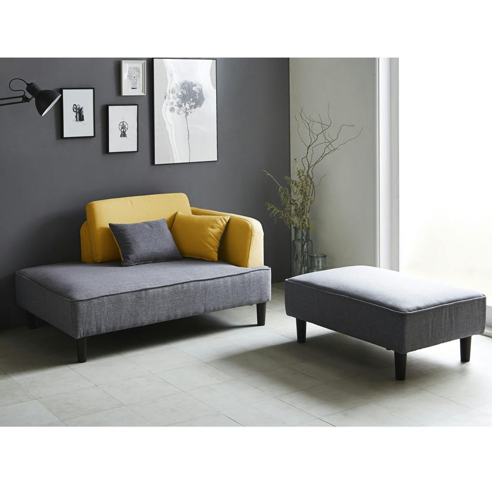 後藤家具物産 充電に便利な2口コンセント付きカジュアルカウチソファー