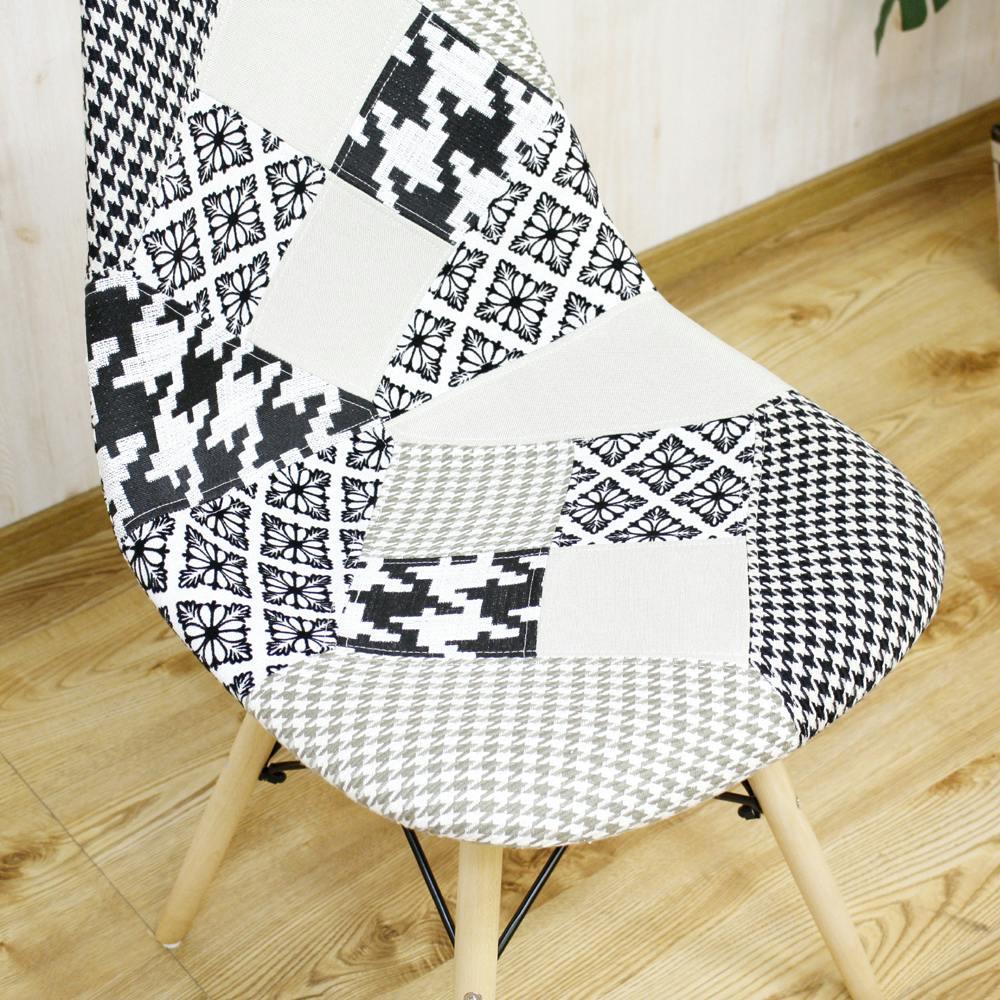 後藤家具物産 パッチワークシェルチェアー ヨーデル/モノトーン色 Size